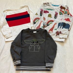 Lot of 3 - Size 4 Crew Neck Sweatshirts